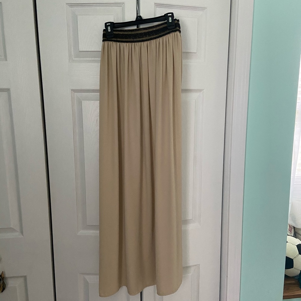 Cream Maxi Skirt